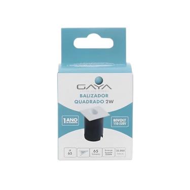 Imagem de Balizador Quadrado Bivolt 2W 9679 - Gaya