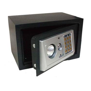 Imagem de Cofre Eletrônico Digital Segredo Senha 30x20x20cm Chave Aço - CARLOS