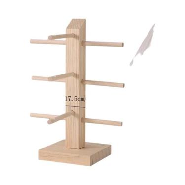 Imagem de Expositor De Óculos De Sol Feminino Em Madeira Com Múltiplas Camadas, 