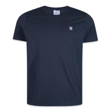 Imagem de Camiseta New Era New York Yankees Mini Logo Bordado Marrom-Masculino