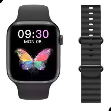 Imagem de Relógio Smartwatch Masculino Feminino Duas Pulseiras Hw68 Ultra Series