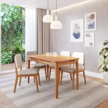 Imagem de Mesa de Jantar 4 Lugares 130cm Miriti CabeCasa MadeiraOriginals - Cabe