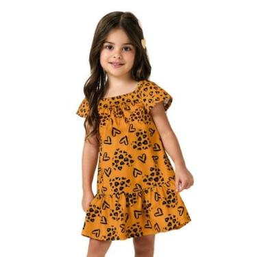 Imagem de Vestido Menina Infantil Estampado Kyly, Estampado, 4