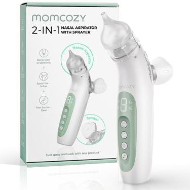 Imagem de Aspirador nasal Momcozy 2 em 1 elétrico com spray para bebê