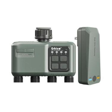 Imagem de Temporizador De Irrigação Inteligente Sem Fio De 4 Zonas Eshico RF433 