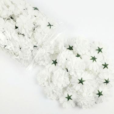 Imagem de Flor Artificial Crisântemo Branco Saco com 50 Botões para Decoração de Casamento Igrejas Aniversários Maison Charlo