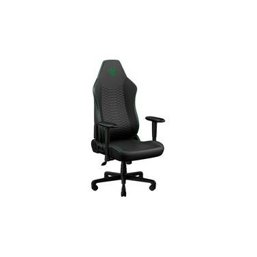 Imagem de Cadeira Gamer Razer Iskur V2 X NewGen, Ergonômica, Couro EPU Gen-2, Apoio Lombar, Reclínio Ajustável, Braço 2D, Preto e Verde - RZ38-05310700