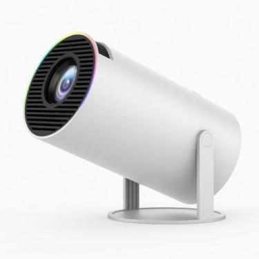 Imagem de Projetor Mini Branco Portátil Cinema Casa Full HD LED - MDM