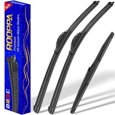 Imagem de Palhetas de Para-brisa Rooppa 66cm/56cm/41cm - Kit com 3