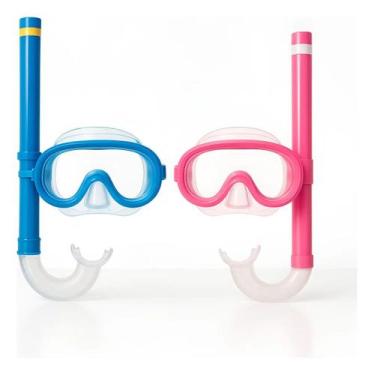 Imagem de Máscara Mergulho Infantil Com Snorkel Seguro Para Crianças - máscara d