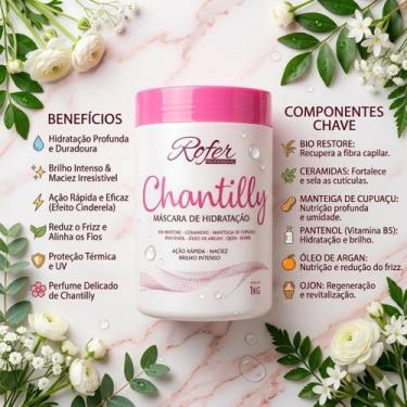 Imagem de Máscara chantilly rofer 1kg - ROFER PROFISSIONAL