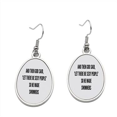 Imagem de Brinco He Made Swimmers – Brincos Femininos Pendurados para Meninas – Presente de Festa de Aniversário dos Namorados