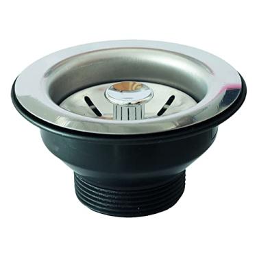 Imagem de Válvula Americana em Inox para Pia Cuba Tanque 3.1/2" (Puxador Plástico Cromado)