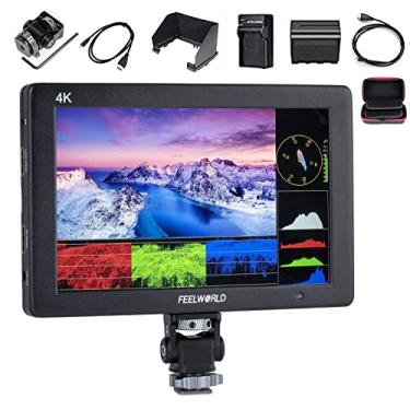 Imagem de FEELWORLD T7 Plus 7" 3D LUT On-Camera Field Monitor with 4K HDMI Input/ Output IPS 1920x1200 Rugged Solid Aluminum Housing DSLR Monitor with Peaking Focus False Colors