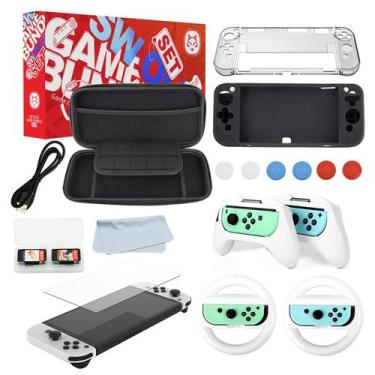 Case Nintendo Switch 4Leader - Carregador Nintendo Switch Oled Base De  Carregamento Para Controle Acessórios Para Nintendo Switch Estação De