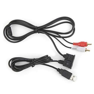 Imagem de Cabo Aux USB para 3,5 mm, Kit de Conex?o de Fio de Extens?o USB, Cabo Adaptador USB AUX Est¨¦reo F¨ºmea para 2 Cabo Macho RCA para Carro Barco Motocicleta, Cabo USB AUX Adaptador est¡§|reo de extens