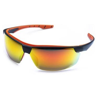 Imagem de Óculos de Proteção Steelflex Neon Vermelho Espelhado Esportivo CA 40906