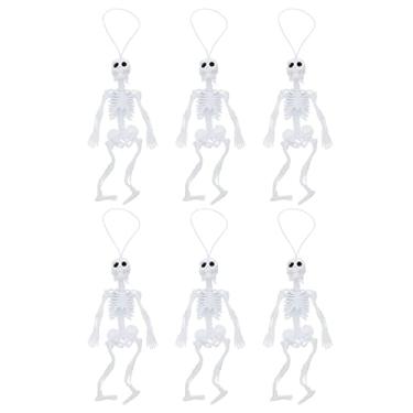 Imagem de 24 Peças Esqueleto Humano Esqueleto Decoração De Mesa Adereço De Esqueleto De Halloween Modelo De Esqueleto De Festa De Halloween Mini Brinquedos Plástico Todo o Corpo Ferramenta