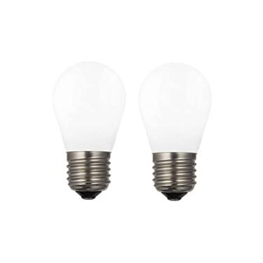 Imagem de 2X Lâmpada Filamento De Led Poptem G45 Leitosa 2W Bivolt Decorativa