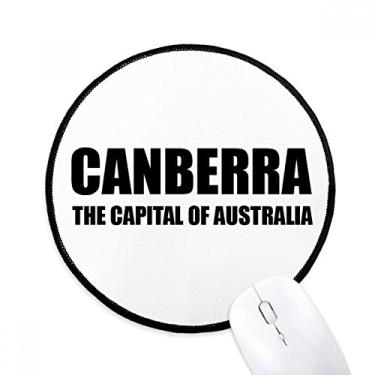 Imagem de DIYthinker Canberra, capital da Áustria, tapete redondo para computador