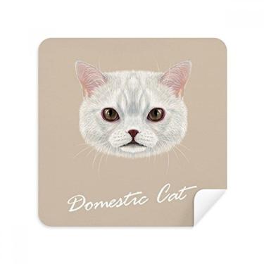 Imagem de Limpador de tela de tecido de camurça branco para gatos domésticos de animais de estimação pacote com 2