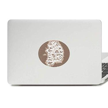 Imagem de Mapa coreano Seul e Busan Vinil Emblema Gráfico Laptop Adesivo Notebook Decalque