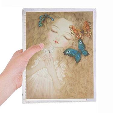 Imagem de Dress Butterfly Pretty Girl caderno de pintura chinesa folha solta diário recarregável de papelaria