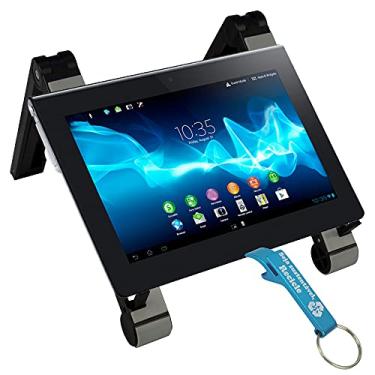 Imagem de Suporte para Celular Tablet Dobrável Ajustável + Chaveiro CBRN18635
