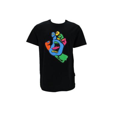 Imagem de Camiseta Santa Cruz Screaming Hand Fusion Front - Masculino-Unissex