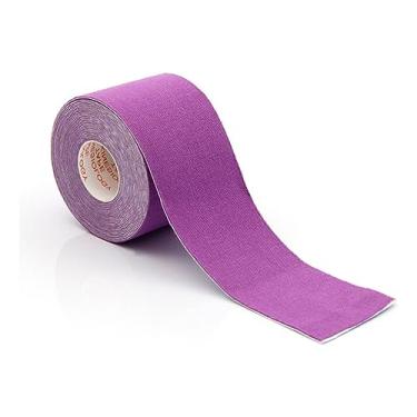 Imagem de Bandagem Elástica Funcional Fita Kinesio Tape - resistente à água, fita cinesiologia para alívio dor muscular (Roxa)