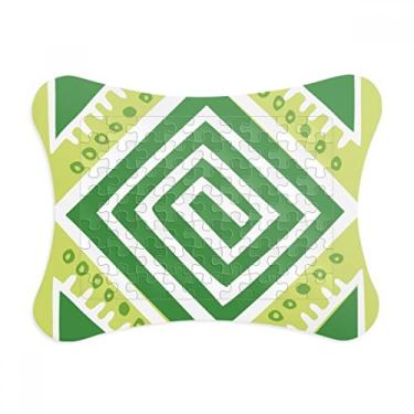Imagem de Moldura de quebra-cabeça Green Squares Totems Civilização Antiga Quadrados do México Decoração de imagem Enfeite de jogo de quebra-cabeça