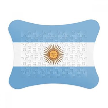 Imagem de Argentina Bandeira Nacional América do Sul Moldura de quebra-cabeça Decoração de Imagem Enfeite