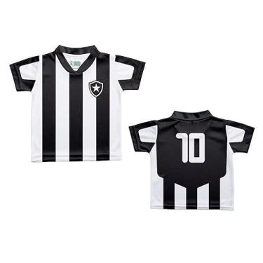 Imagem de Camiseta Infantil Botafogo Sublimada Listrada - Torcida Baby Cor:Preto;Tamanho:6