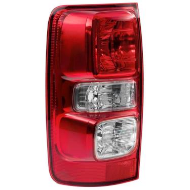 Imagem de Lanterna Traseira Chevrolet S10 2012 a 2018 Cristal Vermelho Sem Luz de Neblina Arteb