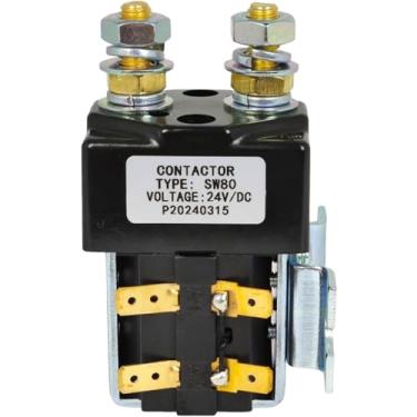 Imagem de XYZIL Solenoide de contator de 24V 100A substitui 74268GT compatível com Genie 80A Z-45-25 DC Z-45-22 DC Z-45-25J DC Z-34-22 Bi-Energy Z-30-20N RJ GS-1330m Bomba auxiliar