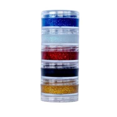 Imagem de Torre de Tinta Facial Gel 20g Maquiagem colorida Artistica - Unidade - Rostinho Pintado (4011 Glitter Primário)