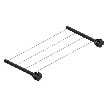 Imagem de Varal de Roupas Retrátil de Parede - AVATRON, PRETO