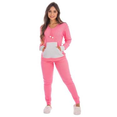 Imagem de Pijama feminino para o inverno KANGURU POM-POM Victory, M, Salmão