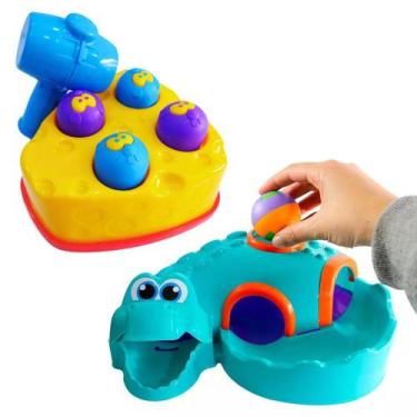Imagem de 2 Brinquedos Infantil Didático Rata Tuff E Croco Ball - JxP Brink