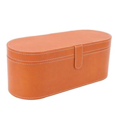 Imagem de Bolsa de Viagem para Ferramentas de Cabelo, Estojo de Transporte para Secador de Cabelo Em Couro PU, Organizador Portátil de Ferramentas de Estilo de Cabelo para Alisador, Ferro