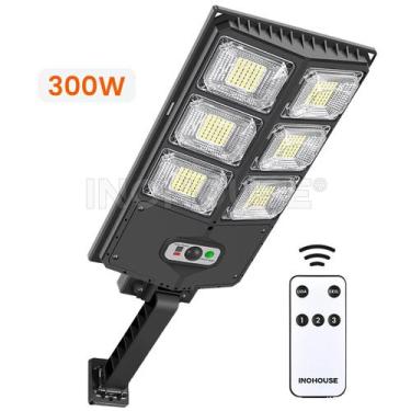 Imagem de Holofote Solar Refletor Poste 300w Luminaria Autonoma Controle remoto 