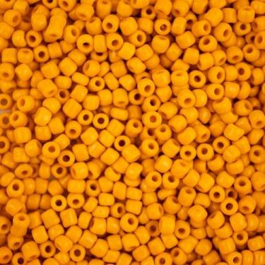 Imagem de Miçanga Vidro Laranja 3,6mm 100g p/ Guia Umbanda Candomblé - Lua Místi