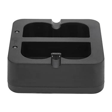 Imagem de Baterias e Carregadores de Câmera, Carregador Duplo para Campainha de Vídeo Carregador de Plástico para Baterias de Campainha Com 2 Portas de Carregamento