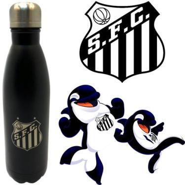 Imagem de Cantil Esportivo de Aço Inox 750ml Santos Inquebrável Barato - Aton