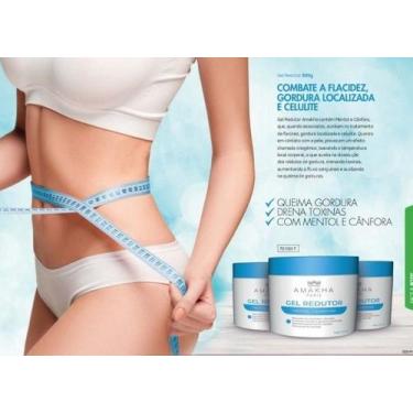 Imagem de Kit 6 Unid Gel Redutor De Medidas Mentol + Canfora 500g - Amakha Paris