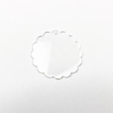 Imagem de Base Acrílico Tag Redonda 5cm Escalope 1 para Chaveiro - Infoleo