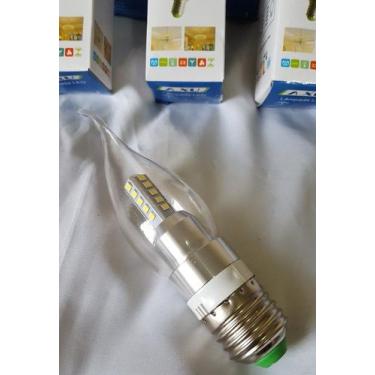 Imagem de Lampada Tipo Vela Led E27 4w Cristal Bico Branco Quente ou Branco Frio