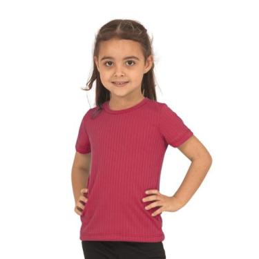 Imagem de Blusa infantil menina Manga curta Canelada 1 ao 16 09-A Lavin Basic, R