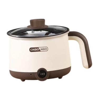 Imagem de Ｂｅｓｇａ Panelas elétricas Mini Panela Antiaderente Fácil de limpar com Vaporizador Ramen Cooker Macarrão Panela para Aveia Sopa Guisado Bife Ovos, Sem