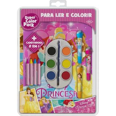 Imagem de Livro Disney  Super Color Pack Registro Inmetro - Princesas